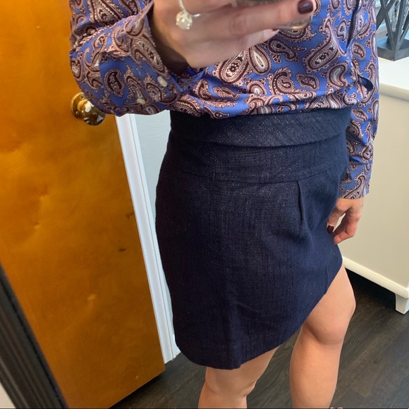 J. Crew Metallic Linen Mini Skirt - Picture 4 of 10